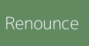 Executor Renunciation